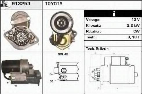 EDR 913253 - Starter autospares.lv