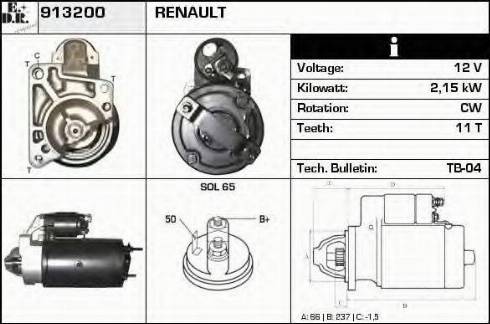 EDR 913200 - Starter autospares.lv