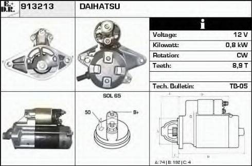 EDR 913213 - Starter autospares.lv