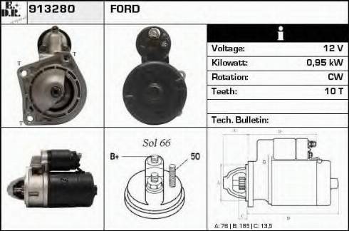 EDR 913280 - Starter autospares.lv