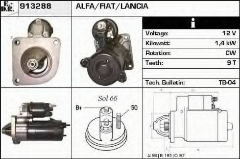 EDR 913288 - Starter autospares.lv