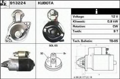 EDR 913224 - Starter autospares.lv