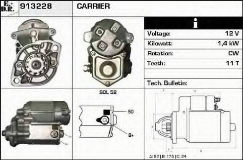 EDR 913228 - Starter autospares.lv