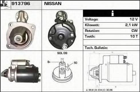 EDR 913796 - Starter autospares.lv