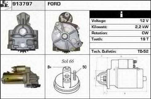 EDR 913797 - Starter autospares.lv