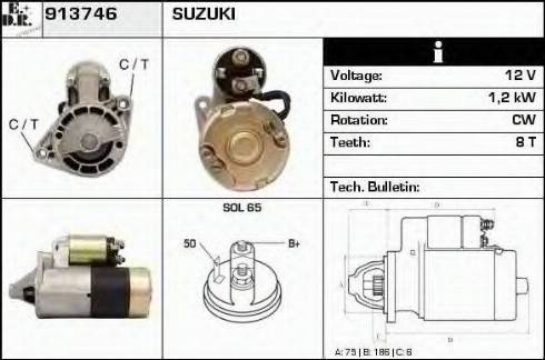 EDR 913746 - Starter autospares.lv