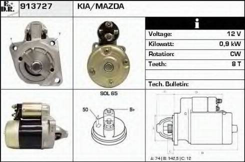 EDR 913727 - Starter autospares.lv