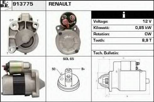 EDR 913775 - Starter autospares.lv