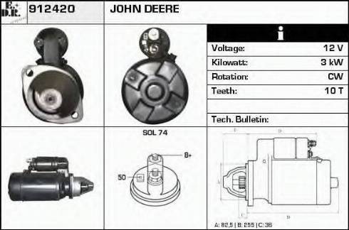 EDR 912420 - Starter autospares.lv