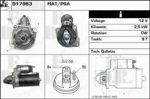 EDR 917983 - Starter autospares.lv