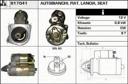 EDR 917041 - Starter autospares.lv