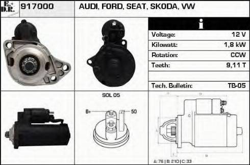 EDR 917000 - Starter autospares.lv