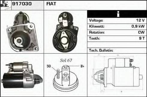 EDR 917030 - Starter autospares.lv