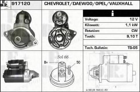 EDR 917120 - Starter autospares.lv