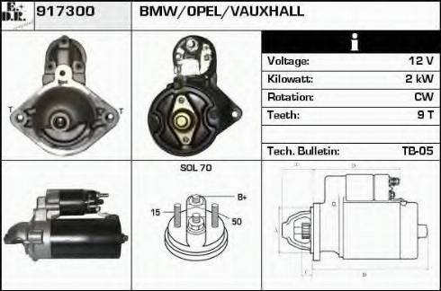 EDR 917300 - Starter autospares.lv