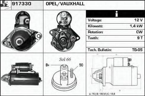 EDR 917330 - Starter autospares.lv