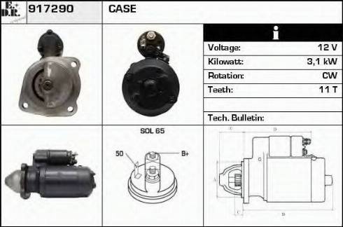 EDR 917290 - Starter autospares.lv