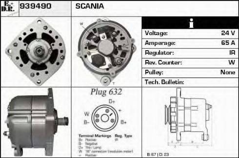 EDR 939490 - Alternator autospares.lv