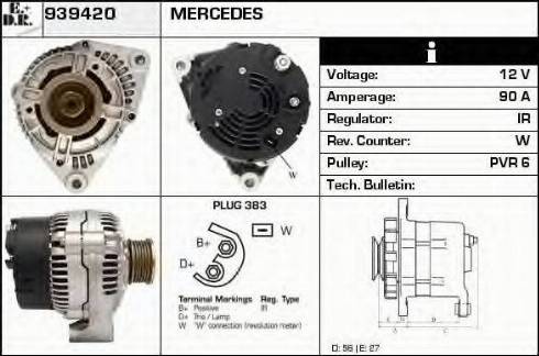 EDR 939420 - Alternator autospares.lv