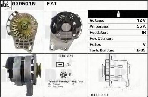 EDR 939501N - Alternator autospares.lv