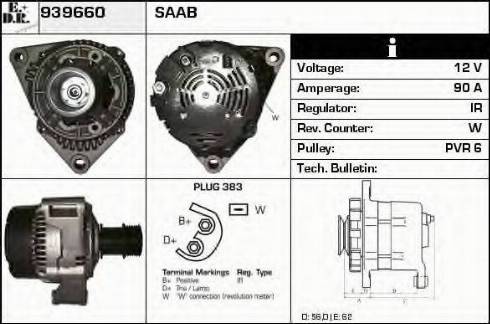 EDR 939660 - Alternator autospares.lv