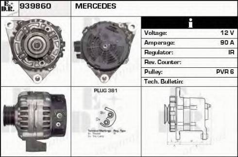 EDR 939860 - Alternator autospares.lv