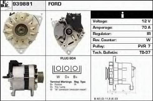 EDR 939881 - Alternator autospares.lv