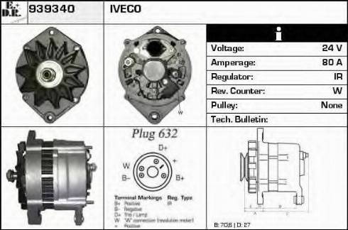 EDR 939340 - Alternator autospares.lv