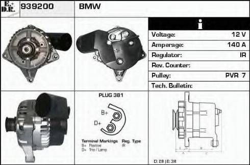 EDR 939200 - Alternator autospares.lv