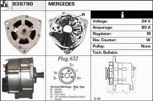 EDR 939790 - Alternator autospares.lv