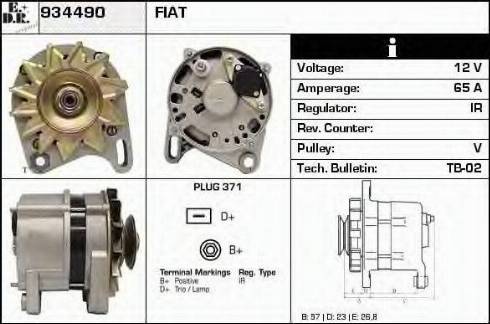 EDR 934490 - Alternator autospares.lv