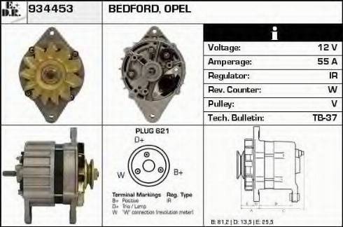 EDR 934453 - Alternator autospares.lv