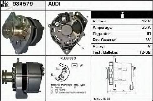 EDR 934570 - Alternator autospares.lv