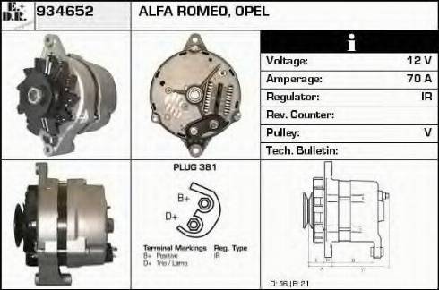 EDR 934652 - Alternator autospares.lv