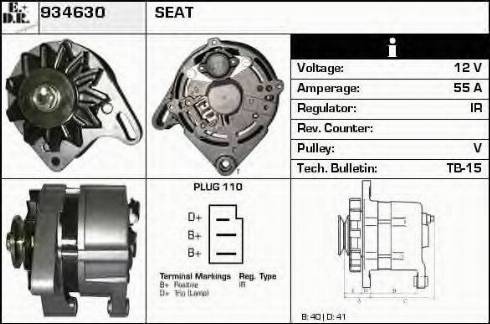 EDR 934630 - Alternator autospares.lv