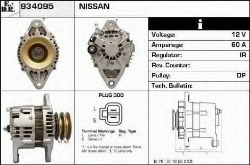 EDR 934095 - Alternator autospares.lv