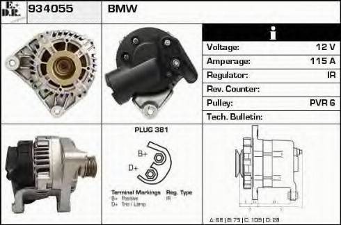 EDR 934055 - Alternator autospares.lv