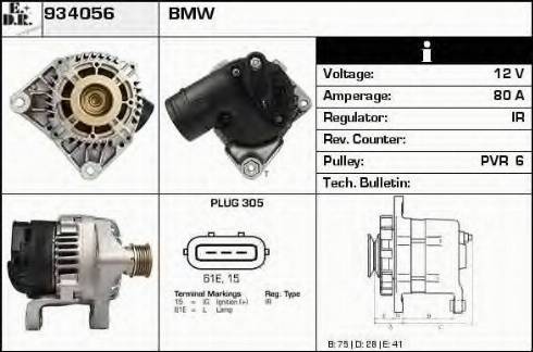 EDR 934056 - Alternator autospares.lv