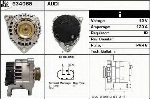 EDR 934068 - Alternator autospares.lv