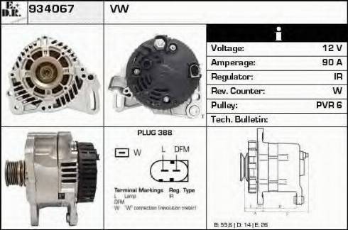EDR 934067 - Alternator autospares.lv