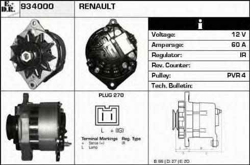 EDR 934000 - Alternator autospares.lv