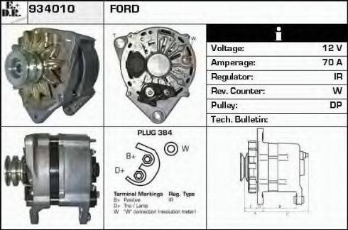 EDR 934010 - Alternator autospares.lv