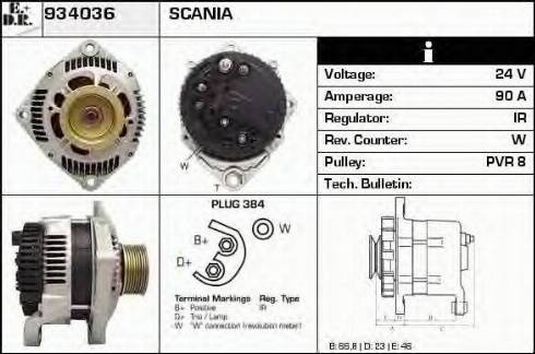 EDR 934036 - Alternator autospares.lv