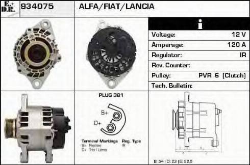 EDR 934075 - Alternator autospares.lv