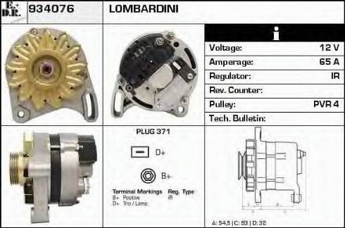 EDR 934076 - Alternator autospares.lv