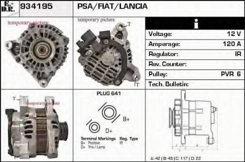 EDR 934195 - Alternator autospares.lv