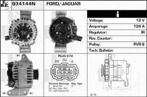 EDR 934144N - Alternator autospares.lv