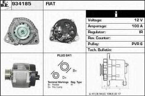 EDR 934185 - Alternator autospares.lv