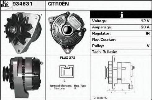 EDR 934831 - Alternator autospares.lv