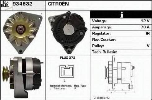 EDR 934832 - Alternator autospares.lv